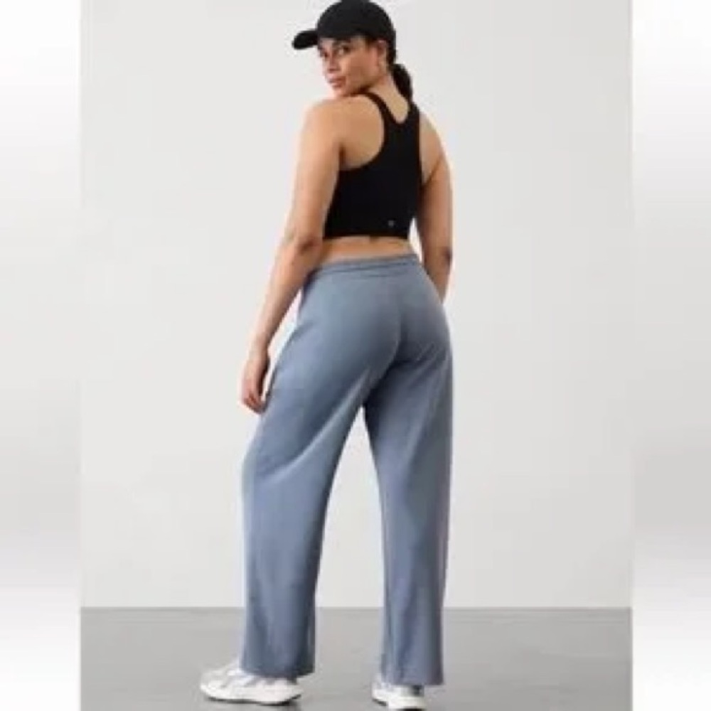 Athleta Seasoft Drawstring Pants Shadow Blue L - image 4